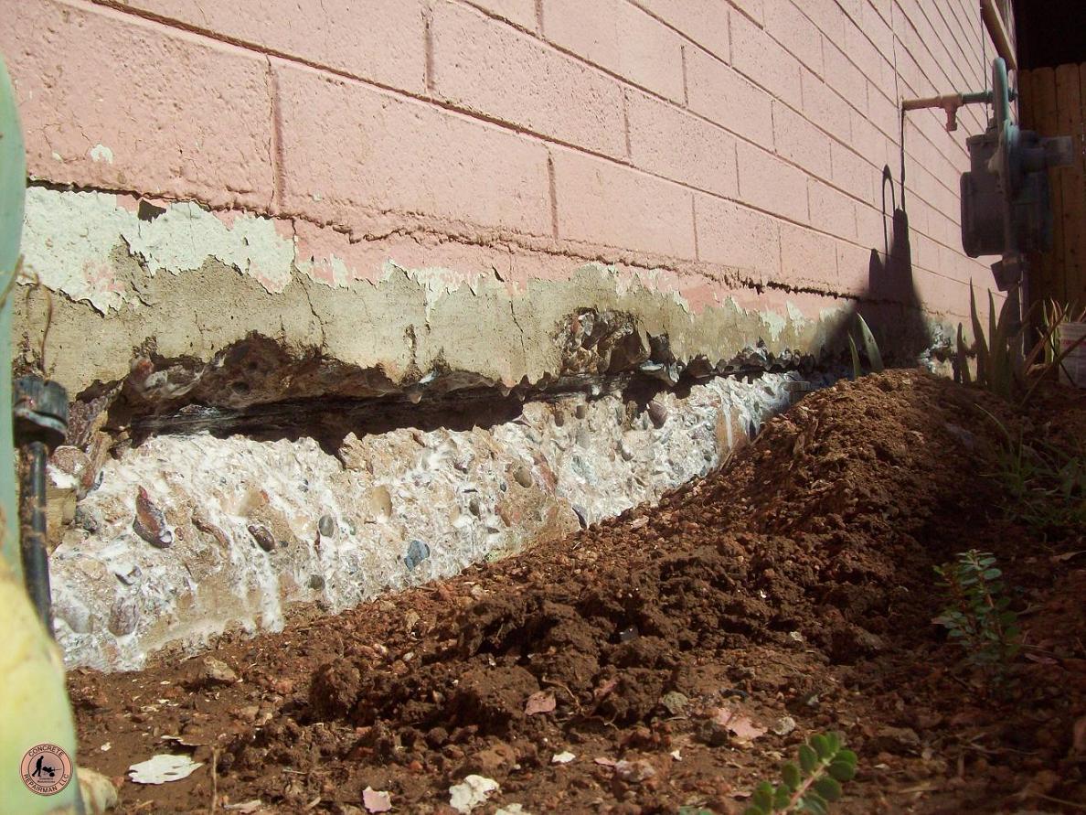 Concrete Block Wall Crack Repair